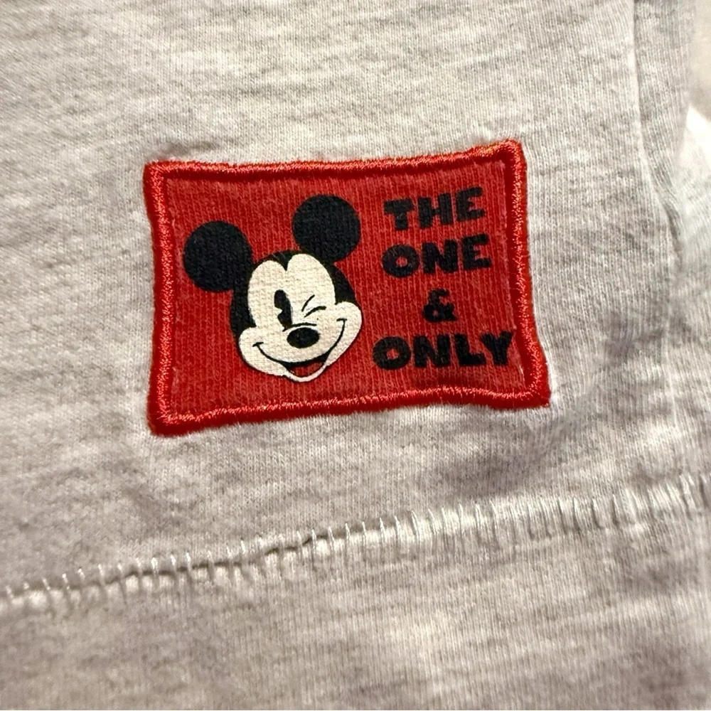 Disney Parks Mickey Mouse Raglan Long Sleeve Shirt Youth XL Red Gray - Picture 5 of 8